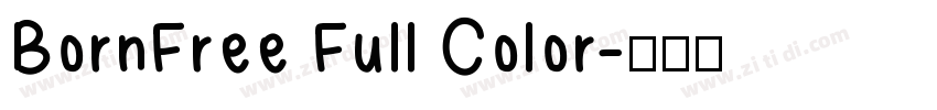 BornFree Full Color字体转换